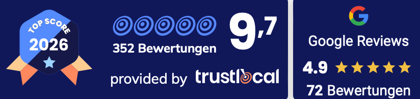 Trustlocal Top Score 2026: 9,7 bei 352 Bewertungen und Google 4,9 – RümpelOff